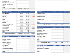 Household Budget Worksheet Household Budget Worksheet